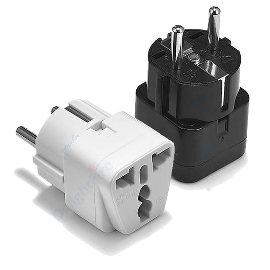 KR Plug Adapter Multifunction Universal AU UK US To EU Electrical Socket Type E/F France Spain Plug Travel Adapter AC Outlet