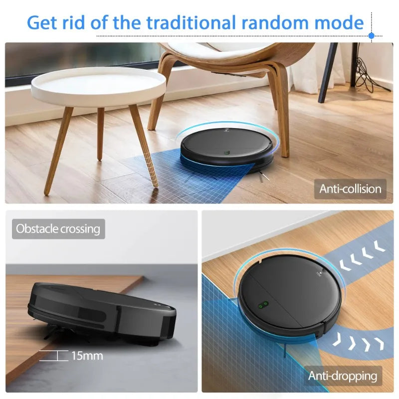ONSON Robot Vacuum Cleaner, 2 in 1 Mop Combo for Pet Hair, Hard Floor