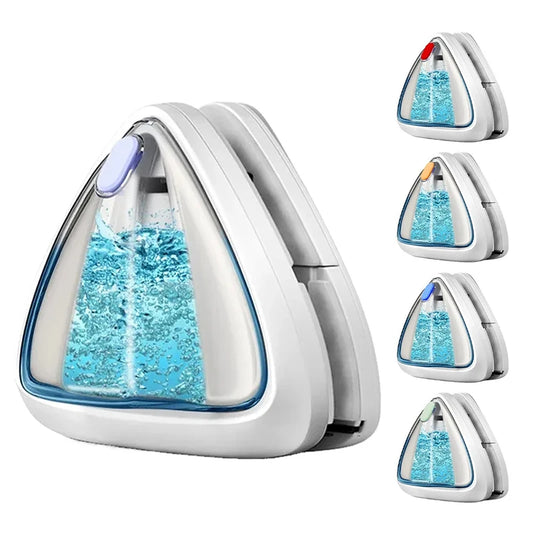 Magnetic Window Cleaner Water-Filled Window Cleaner Double Sides for 3-8 mm Windows, Professional, Contains Total 10 Sponges