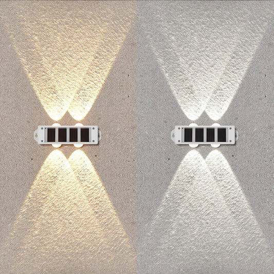 4Pcs Solar Wall Lights with Smart Light Sensor – Outdoor LED Lights, 8H Illumination, Auto On/Off for Garden Fence Pathway