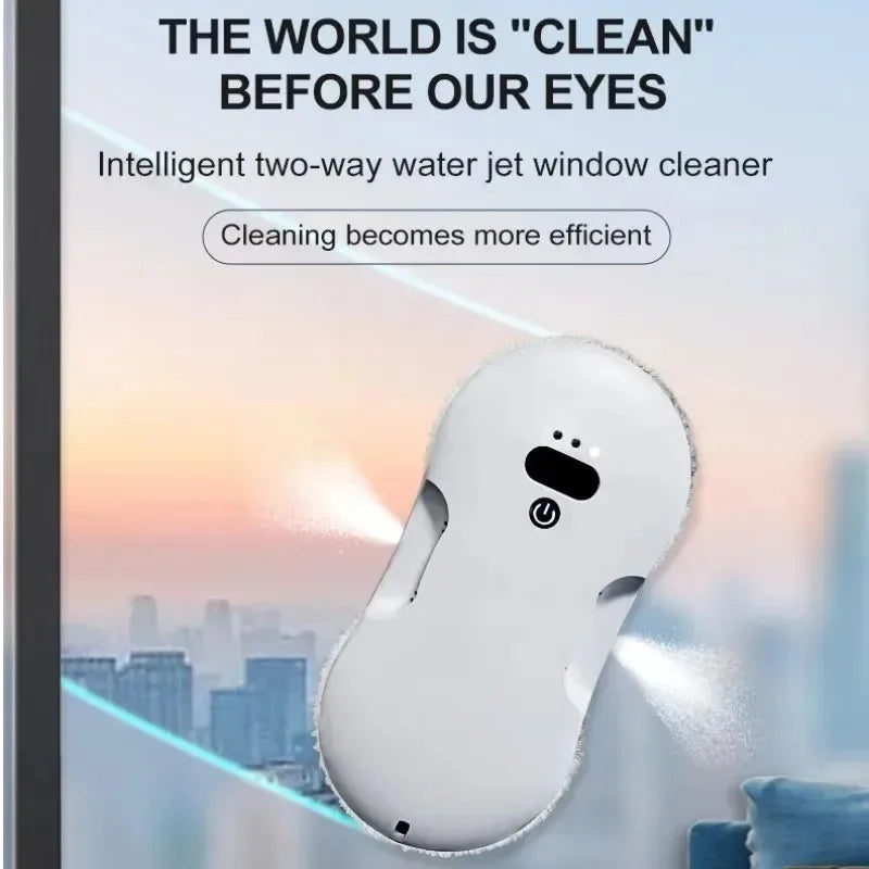 Window Cleaning Robot Dual Nozzle Automatic Glass Cleaning Ultra-thin Body Electric Remote Control Wireless Window Cleaning