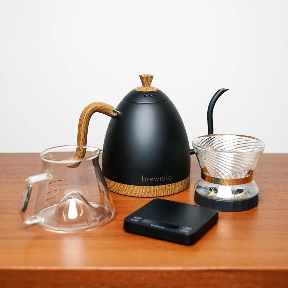 Artisan Electric Kettle with Gooseneck Spout, LCD Display, Precise Temperature Control, Rapid Boiling and Warming Function