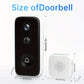 2K Wireless Doorbell Camera, Intelligent Visual Doorbell Home Intercom HD Night Vision 2.4GWiFi Rechargeable Security Door Doorb