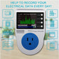 PR10-E US Plug 15A Power Watt Meter Socket Energy Kwh Electricity Meter for Monitoring Home Appliance Consumption