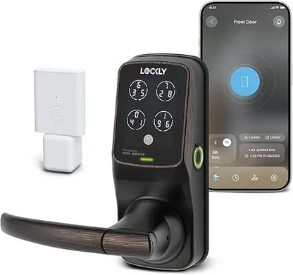 Secure Pro Smart Lock Wi-Fi, Keyless Entry Digital Keypad Door Lock, 3D Biometric Fingerprint Sensor Front Door with Handle, Vo