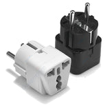 KR Plug Adapter Multifunction Universal AU UK US To EU Electrical Socket Type E/F France Spain Plug Travel Adapter AC Outlet