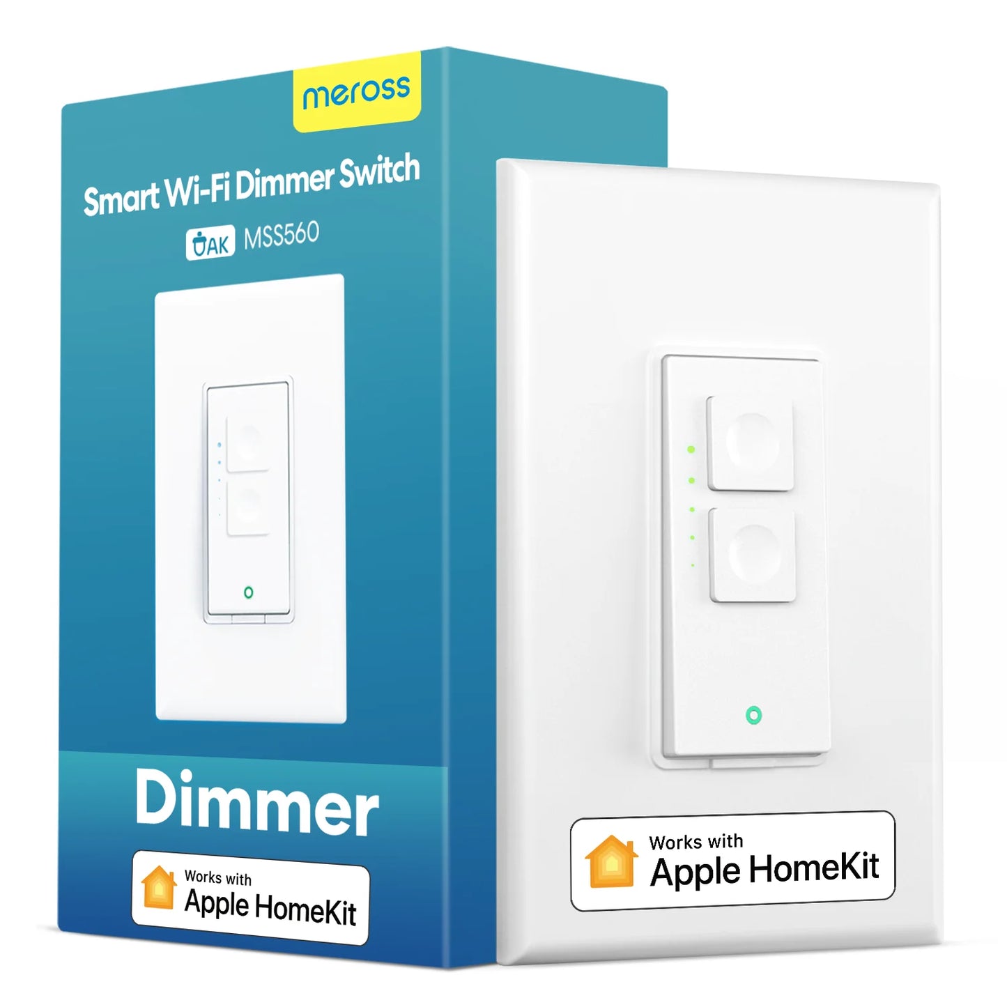Meross Smart Dimmer Switch WiFi Single Pole Light Switches for Dimmable Bulb Work HomeKit Alexa Google SmartThings