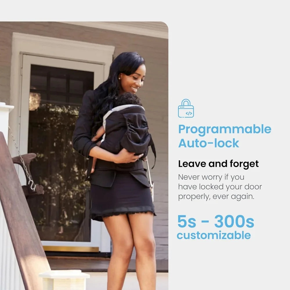 Secure Pro Smart Lock Wi-Fi, Keyless Entry Digital Keypad Door Lock, 3D Biometric Fingerprint Sensor Front Door with Handle, Vo