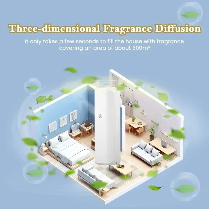 Plug in Wall Fragrance Diffuser Waterless Smart Flavoring Diffuser For Essential Oils Home Room Fragrance Scent Air Machine