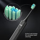 Sejoy Sonic Electric Toothbrush witht 10 pcs IPX7 600mAh Replacement Heads Rechargeable Electric Power Toothbrush