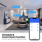 Melery Wifi Smart Power Plug AU Adapter Color LED Light Mini Homekit Socket Voice Control Works with Alexa Google Home Tuya App