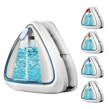 Magnetic Window Cleaner Water-Filled Window Cleaner Double Sides for 3-8 mm Windows, Professional, Contains Total 10 Sponges