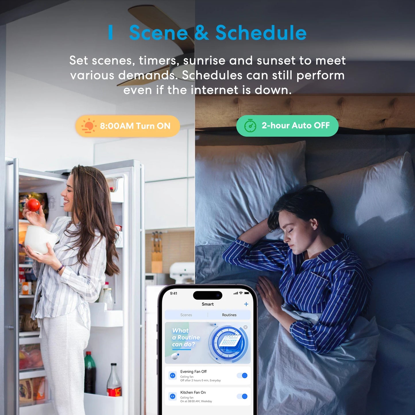 Meross HomeKit WiFi Smart Ceiling Fan Switch Light Switch Dimmer Light Switch Voice Control Need Neutral Wire Support  Alexa