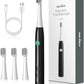 Sejoy Sonic Toothbrush Rechargeable Ultra Whitening Electric Toothbrush 8 Brush Heads Wireless Charging 5 Modes Smart Timer