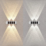 4Pcs Solar Wall Lights with Smart Light Sensor – Outdoor LED Lights, 8H Illumination, Auto On/Off for Garden Fence Pathway