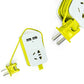 US Plug Power Strip With 2 USB Portable Extension Socket Plug 1.5m Cable AC Power Travel Adapter USB Smart Phone Charger