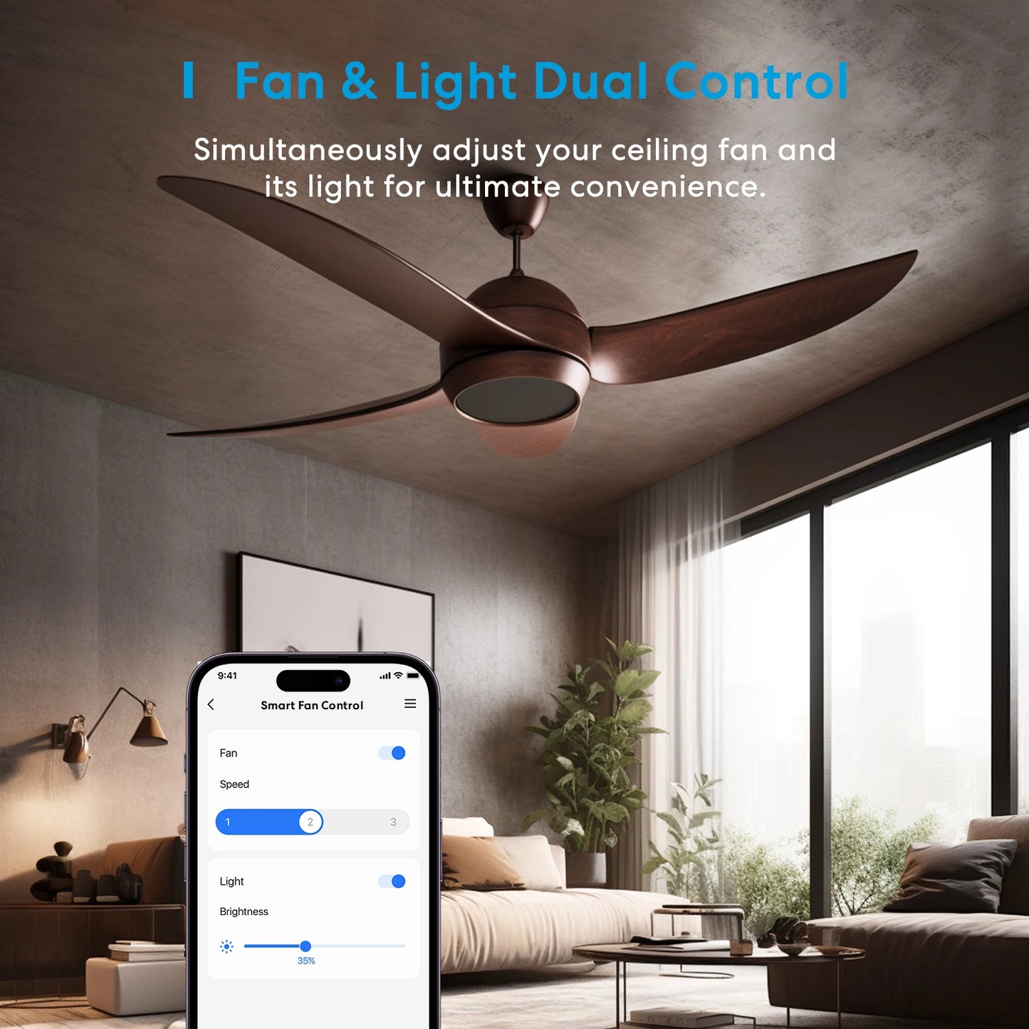 Meross HomeKit WiFi Smart Ceiling Fan Switch Light Switch Dimmer Light Switch Voice Control Need Neutral Wire Support  Alexa