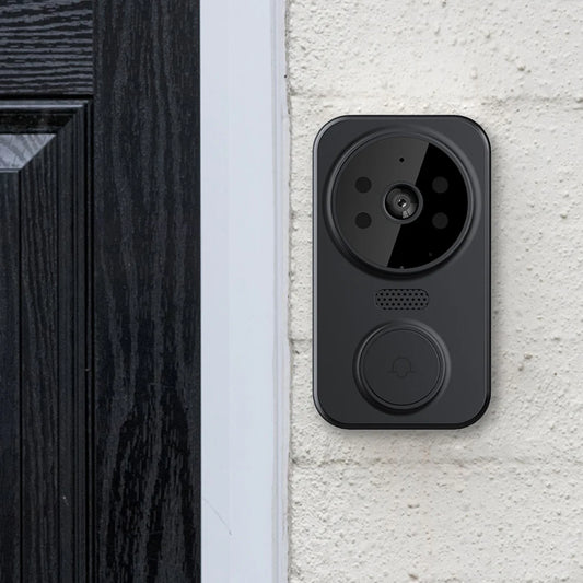 WiFi Wireless Video Doorbell with Chime APP Remote Monitoring Intelligent Doorbell Front Door Camera Indoor Outdoor Surveillance