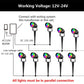 Landscape Light Color Change Spotlight Outdoor LED Garden Lawn Lamp 12W Waterproof Remote RGBW Landscape Lighting for Path Yard