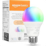 Smart A19 LED Light Bulb Color Changing 9W 60W Equivalent 800LM Works with Alexa Only 2.4 GHz WiFi No Hub Required 1 Pack