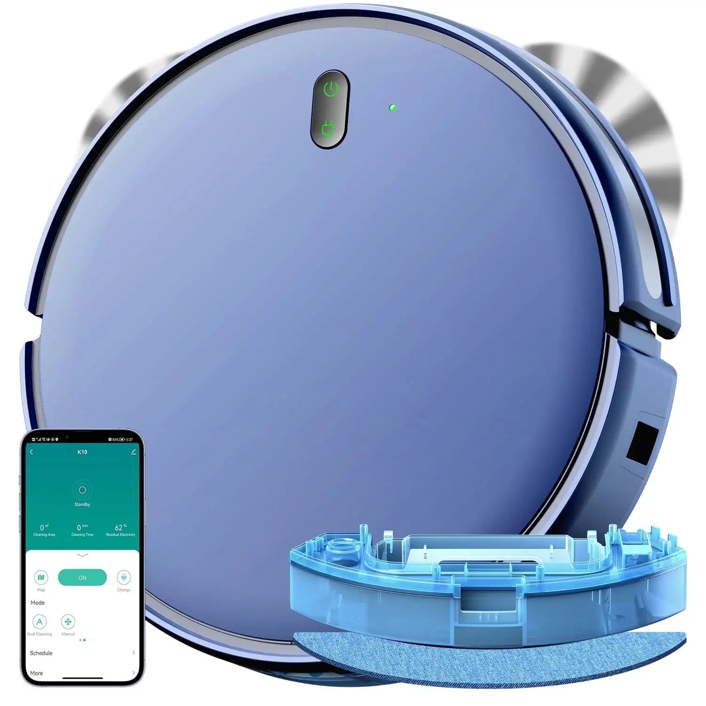ONSON Robot Vacuum Cleaner, 2 in 1 Mop Combo for Pet Hair, Hard Floor